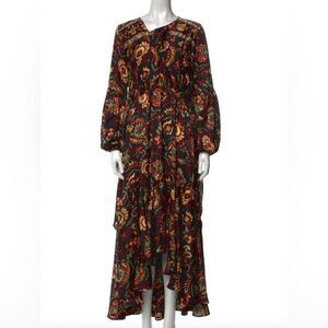 🍂 ❄️ Elliatt Fall/Winter Floral Ruffle Maxi Dress 🍂 Size Medium